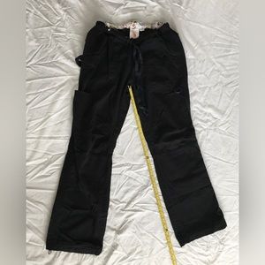 Koi xsp black scrub cargo style pants.